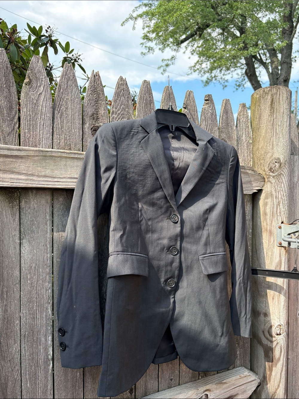Theory size 0 grey virgin wool blazer!!